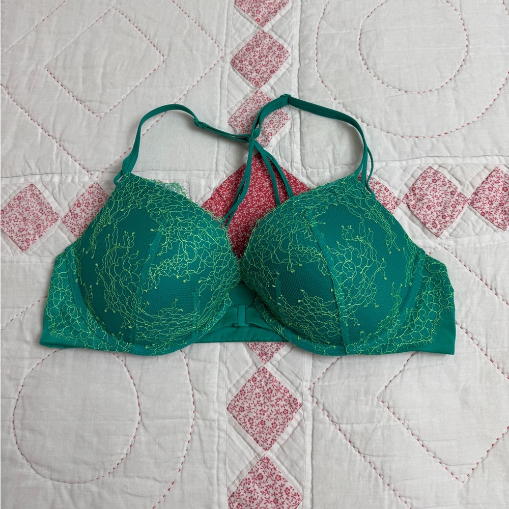 Victoria’s Secret Very Sexy Push Up Bra Size 36C Strappy Crisscross Back - Picture 2 of 12
